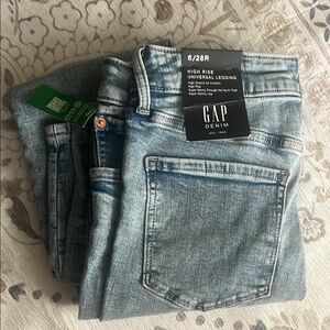 GAP Denim High Rise Leggings in Light Blue NWT